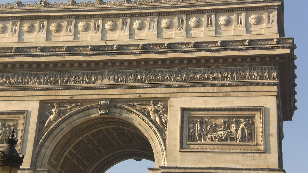 ประตูชัยฝรั่งเศส-รายละเอียดงดงาม