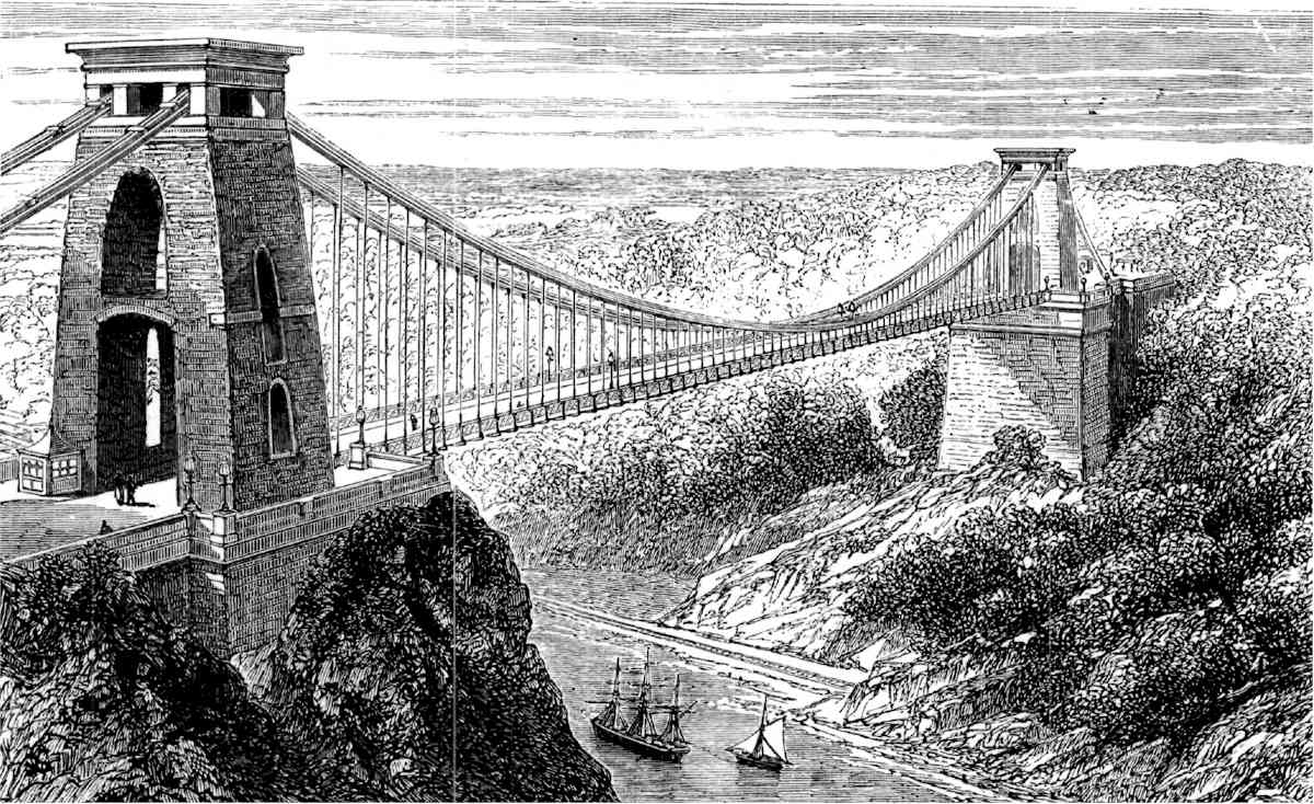 สะพานแขวนคลิฟตัน-ภาพร่าง