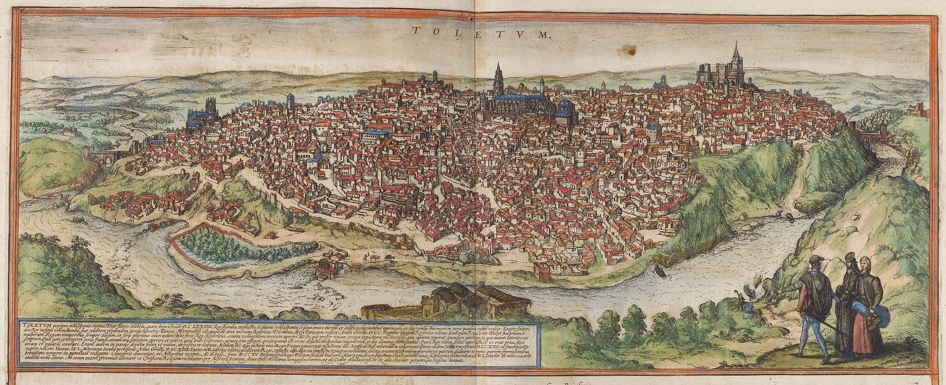เมืองโทเลโด -ภาพเมืองเก่าสมัยคริตศวรรษที่ 16