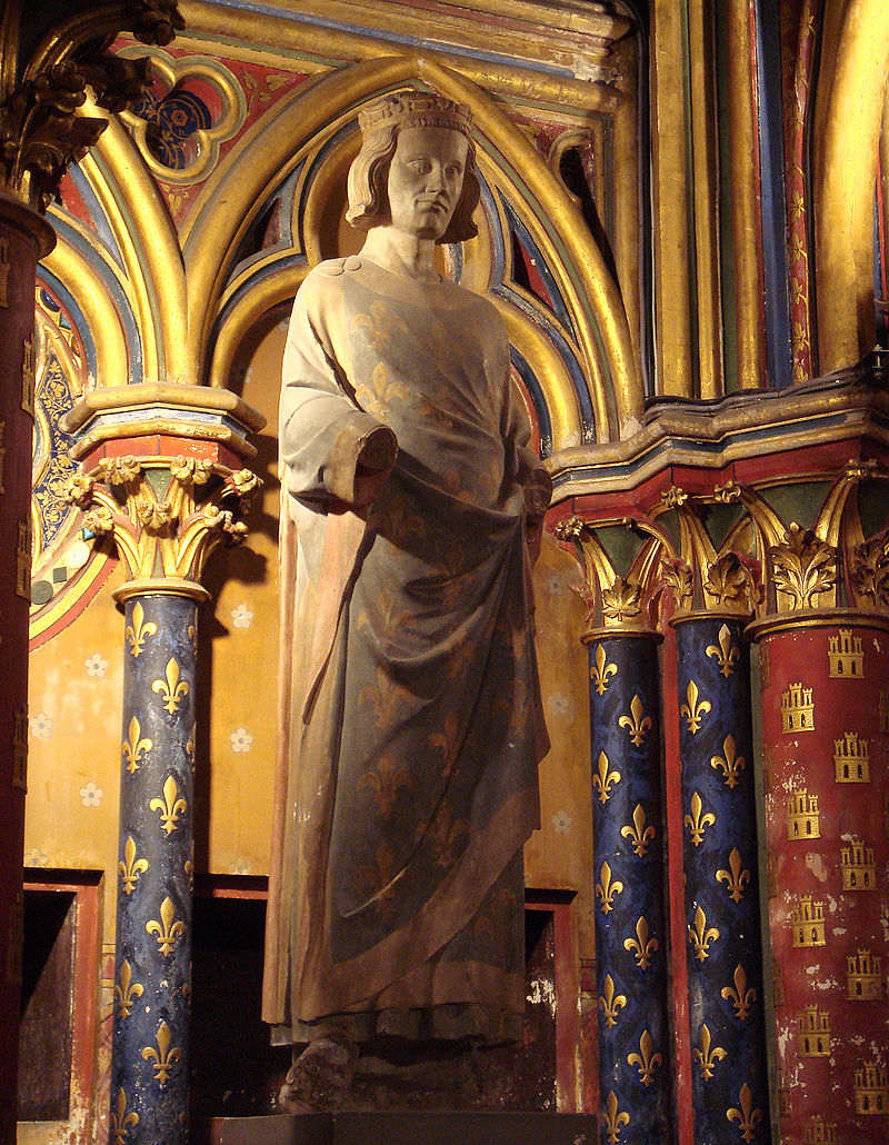 โบสถ์แซงต์ ชาแปลล์-รูปปั้นพระเจ้าหลุยส์ที่ 7