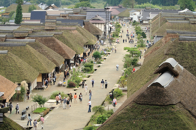10 ย่านเก่าน่าเดินเล่นในญี่ปุ่น-หมู่บ้านโออุจิจุกุ